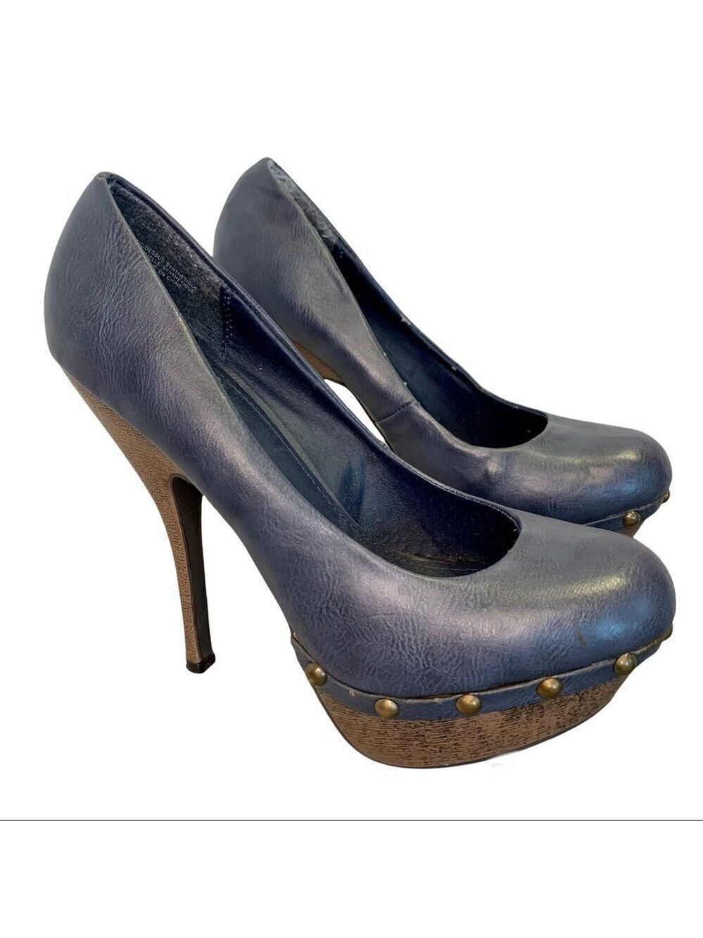 NAVY blue platform high heel size 8.5